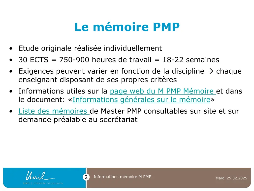 le m moire pmp
