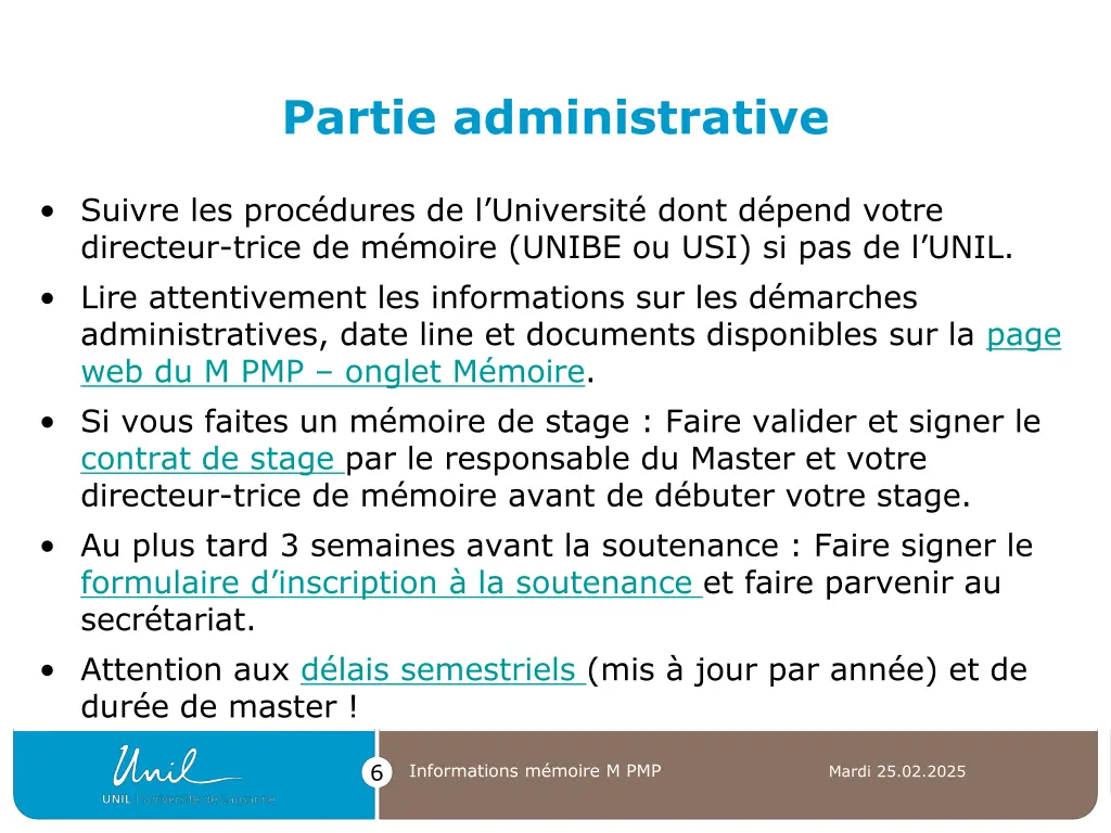 partie administrative