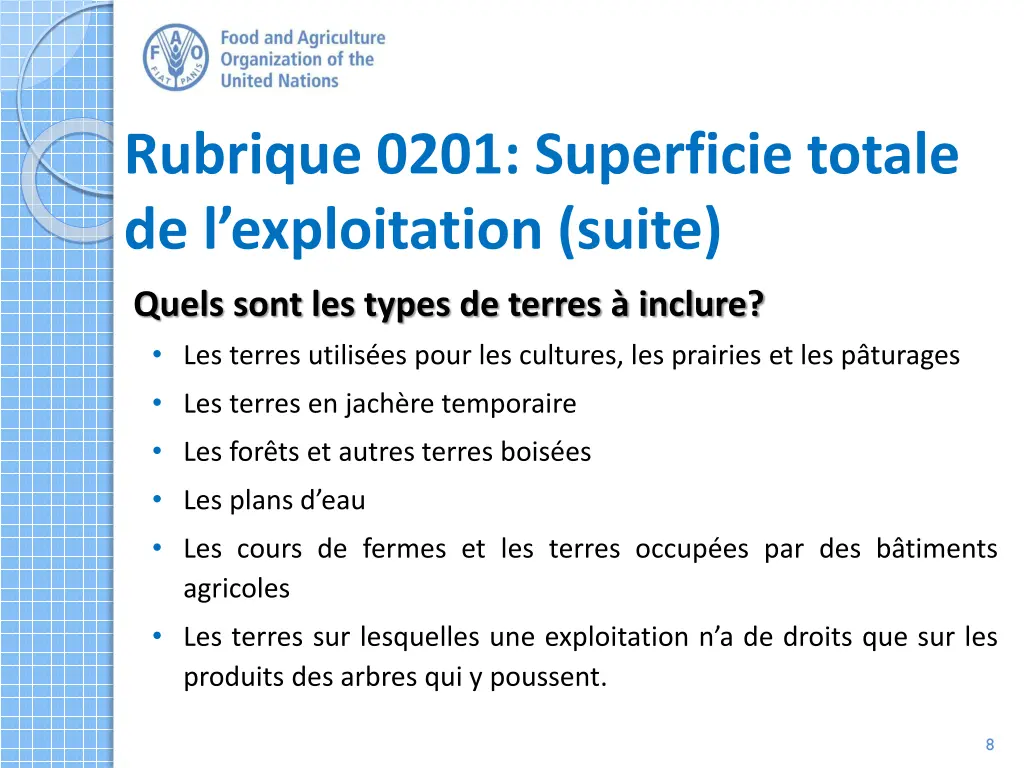rubrique 0201 superficie totale de l exploitation 2