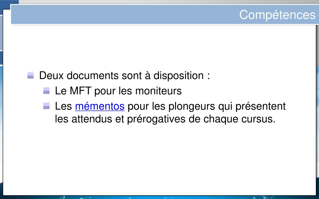 comp tences 1