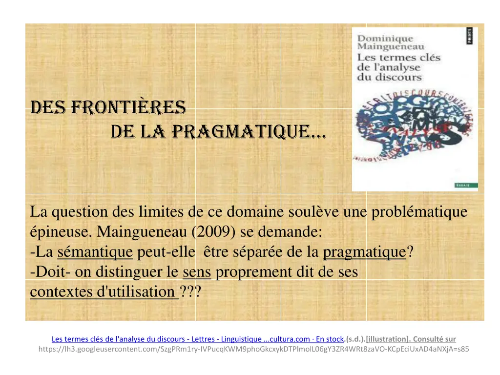 des fronti res de la pragmatique