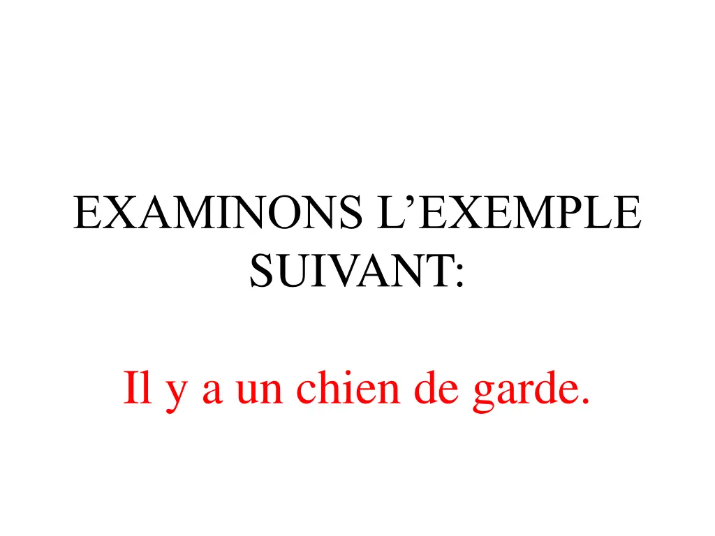 examinons l exemple suivant