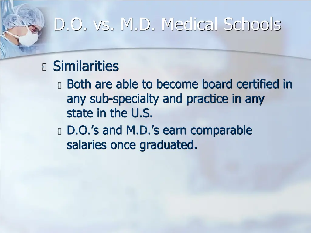 d o vs m d medical schools
