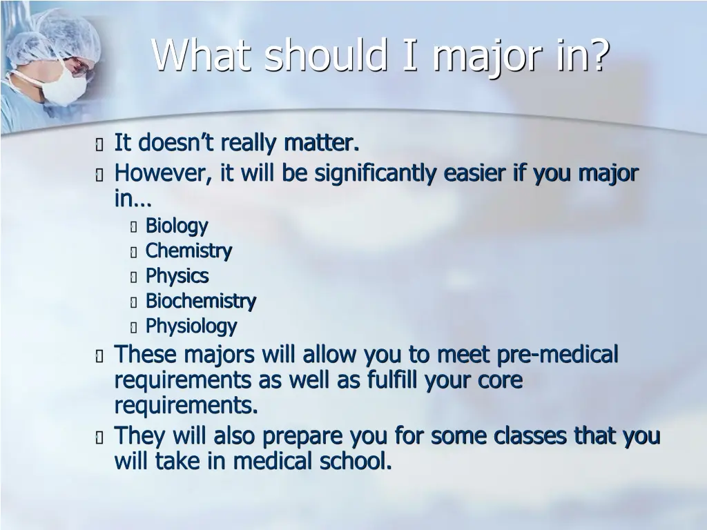 what should i major in