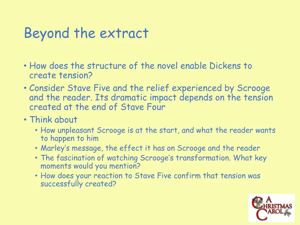 beyond the extract