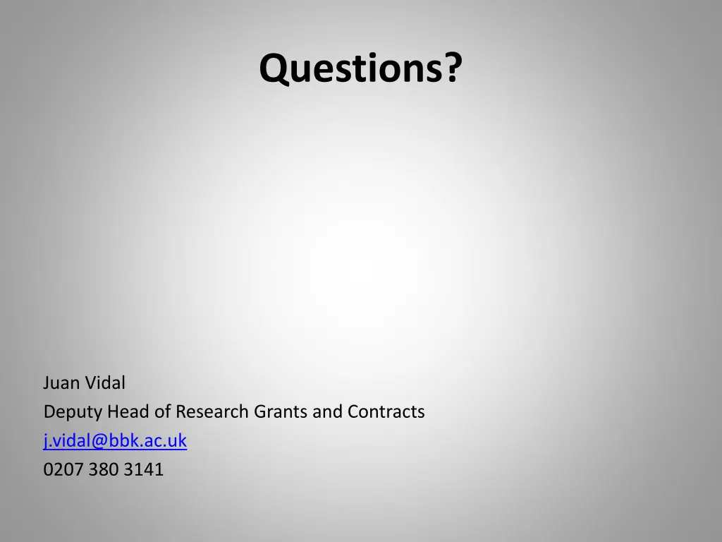 questions