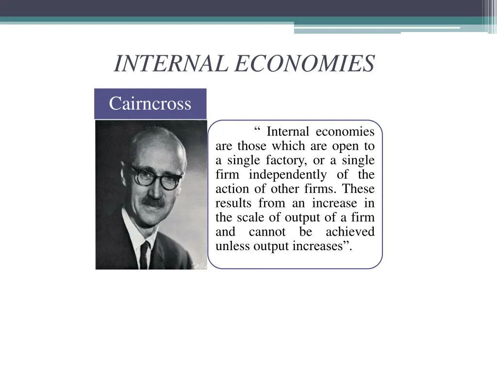 internal economies