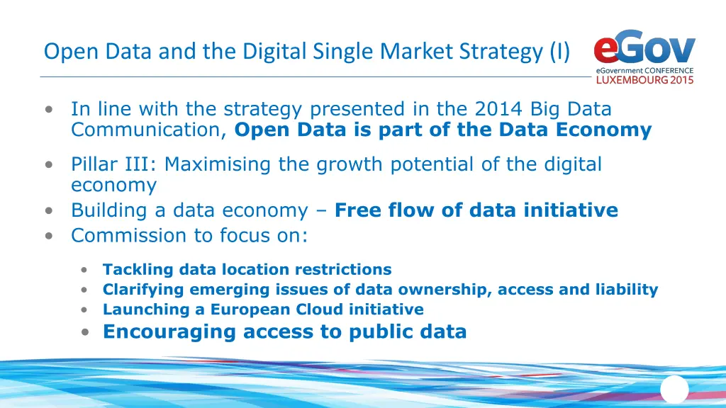 open data and the digital single market strategy i