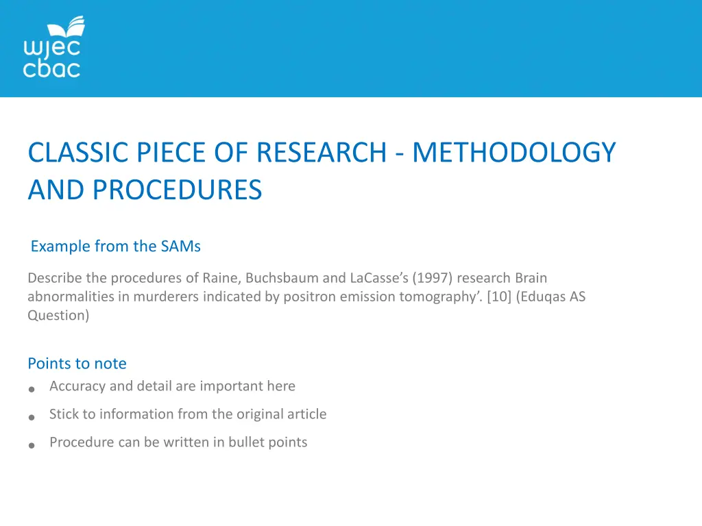 classic piece of research methodology