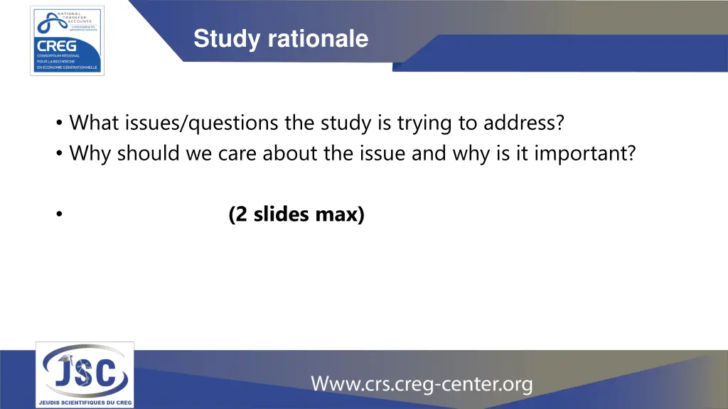 study rationale