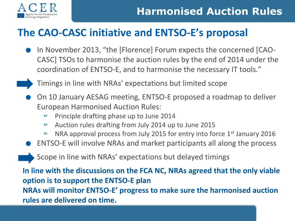 harmonised auction rules