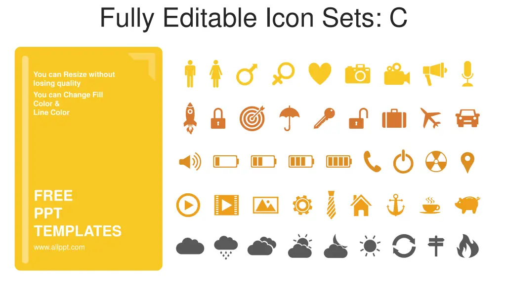 fully editable icon sets c