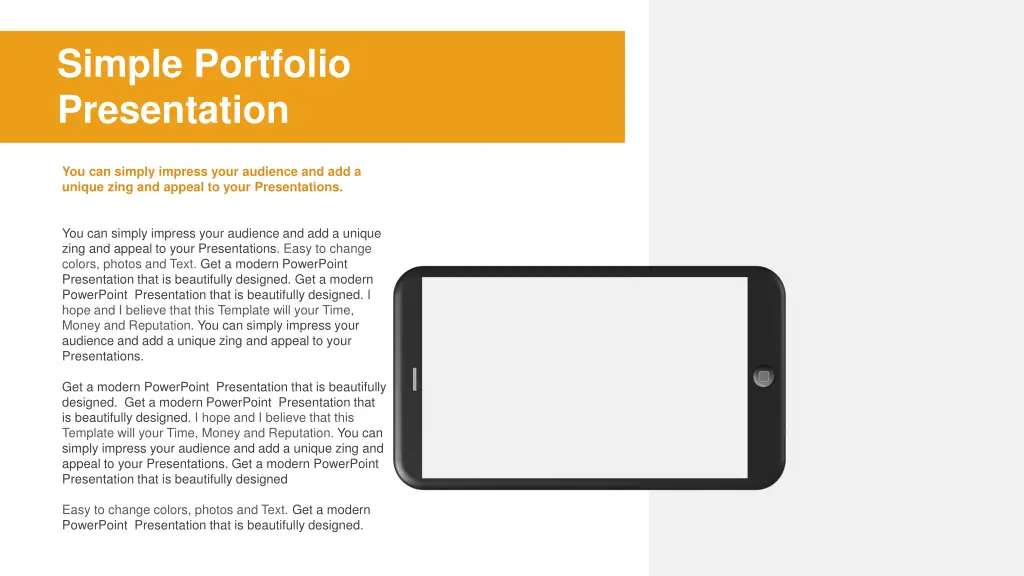 simple portfolio presentation 2