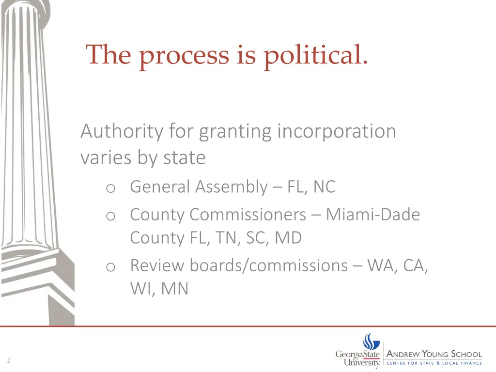 the process is political