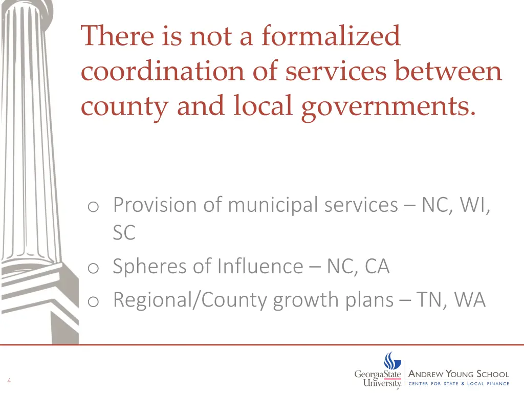 there is not a formalized coordination