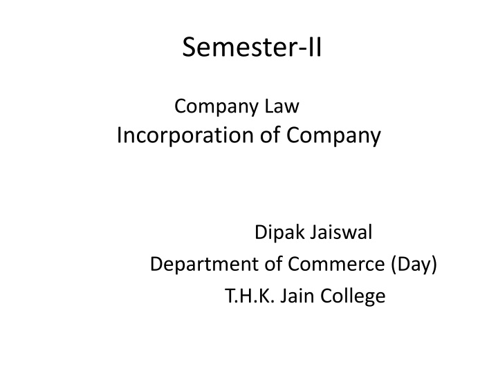 semester ii
