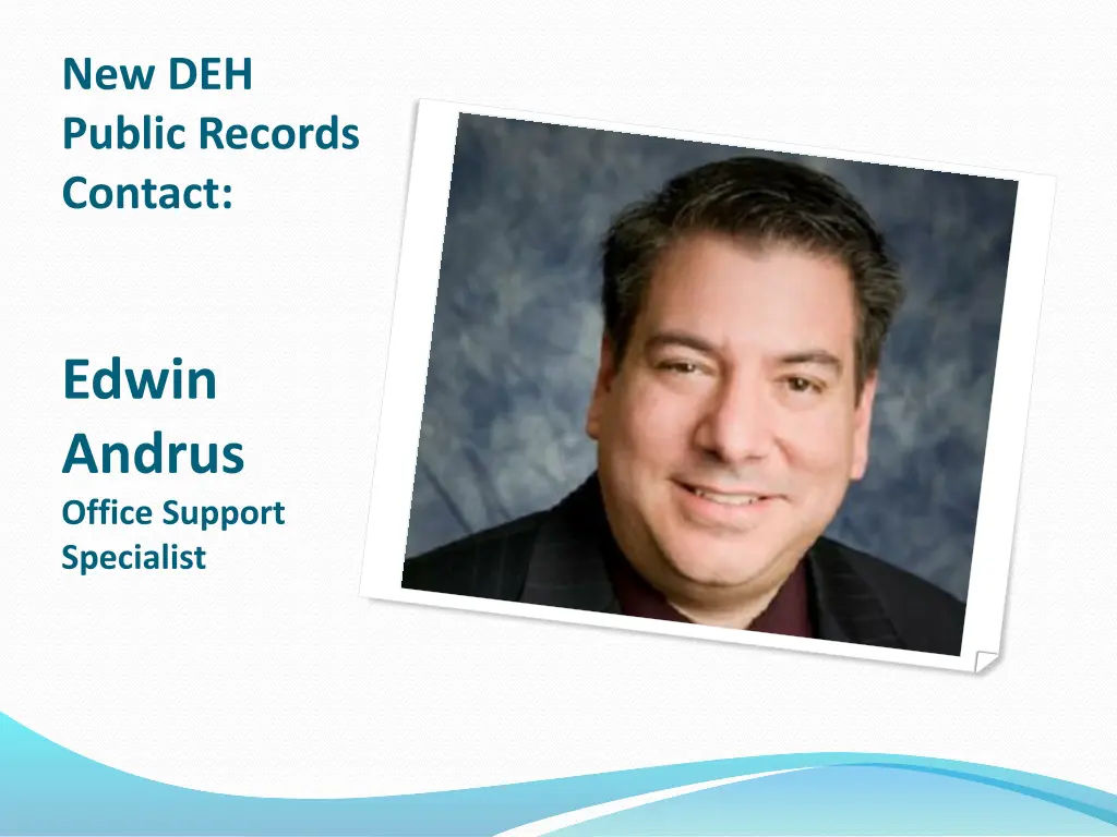 new deh public records contact