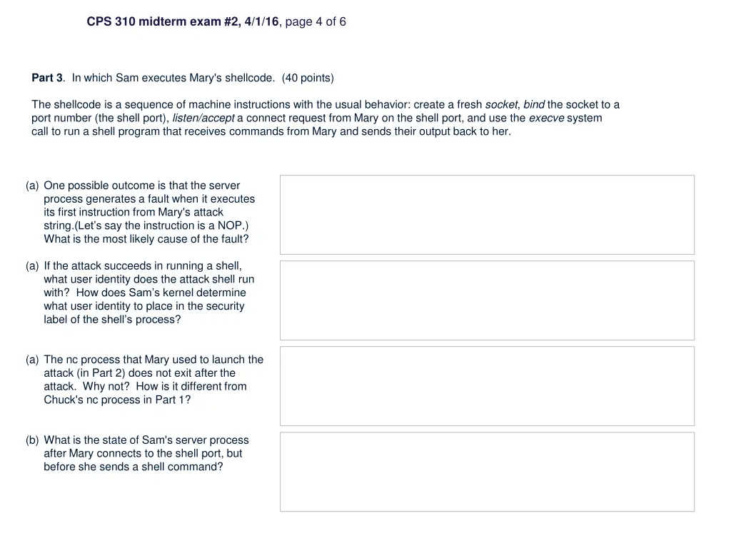 cps 310 midterm exam 2 4 1 16 page 4 of 6