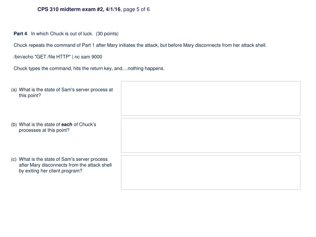 cps 310 midterm exam 2 4 1 16 page 5 of 6