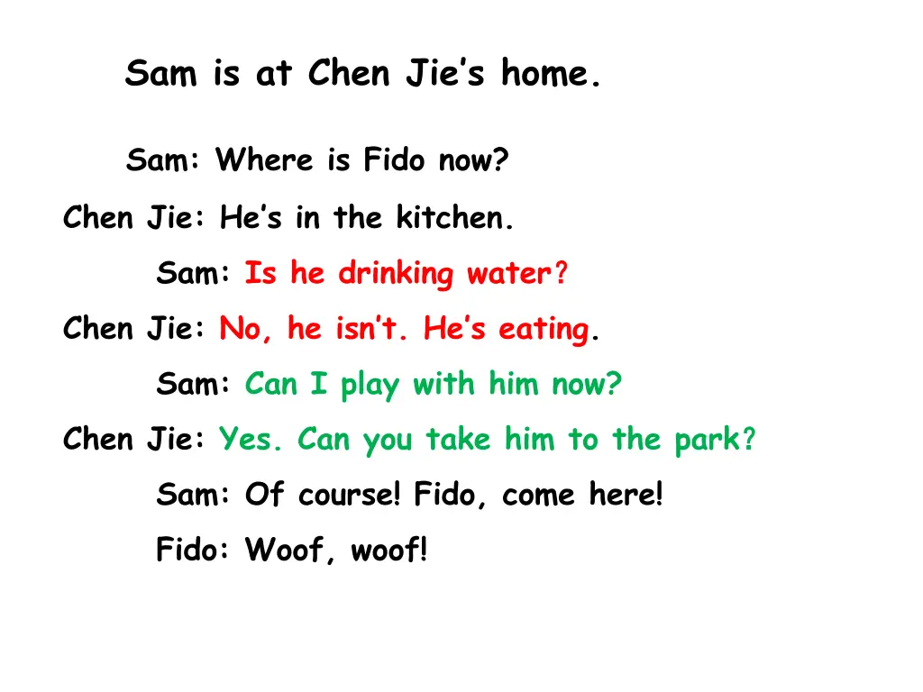 sam is at chen jie s home