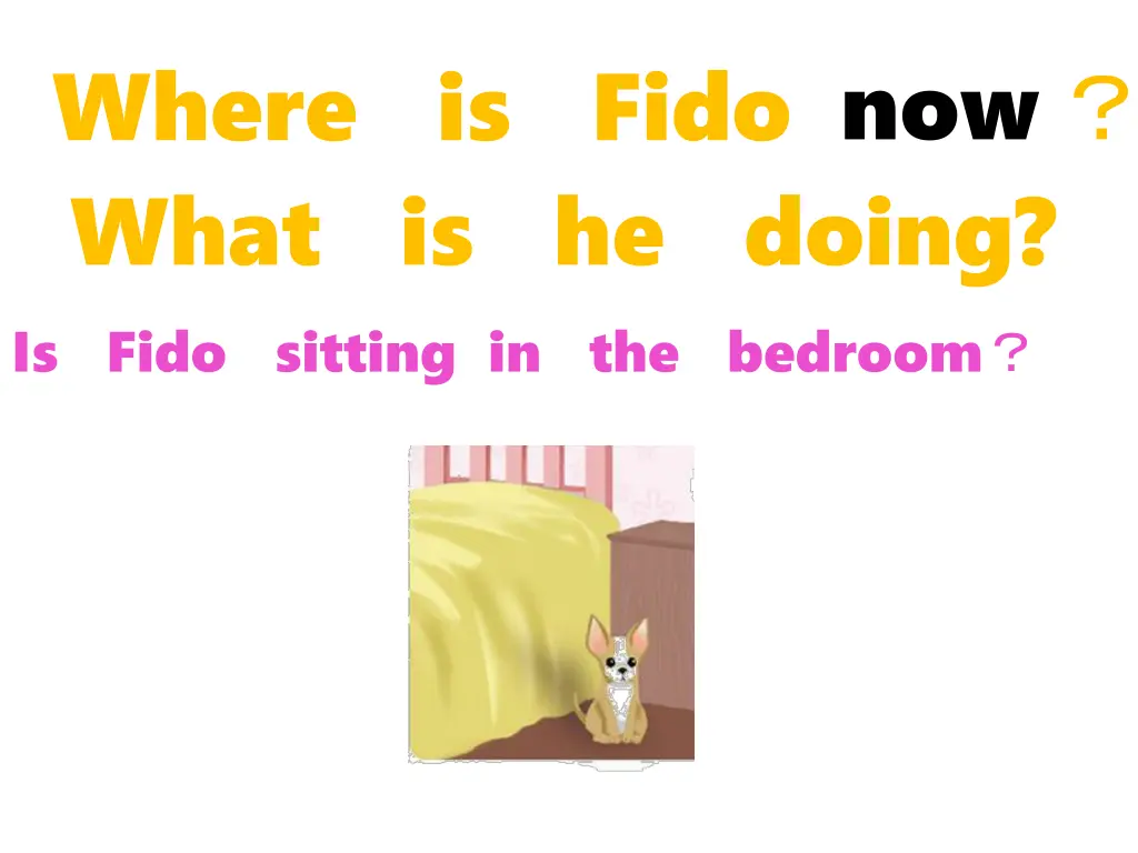 where is fido what is he doing 1
