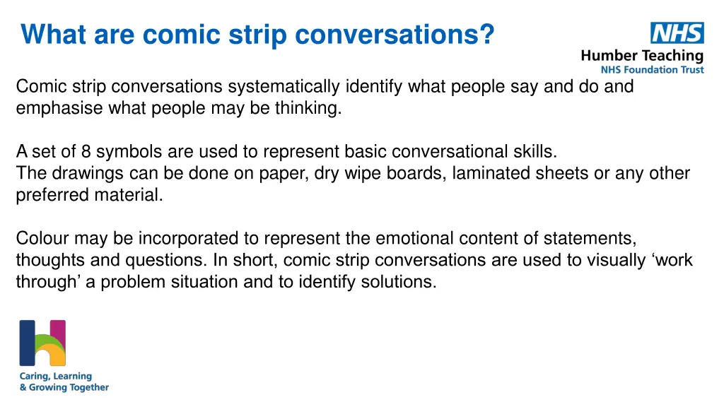 what are comic strip conversations 1