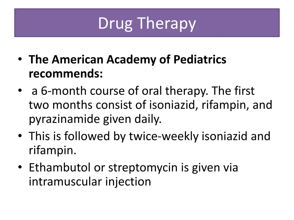 drug therapy