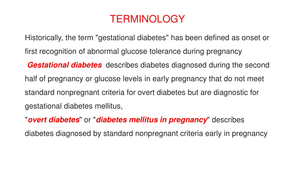 terminology