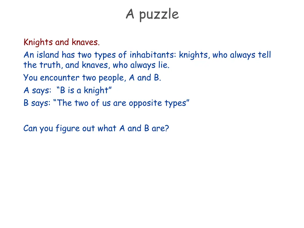 a puzzle