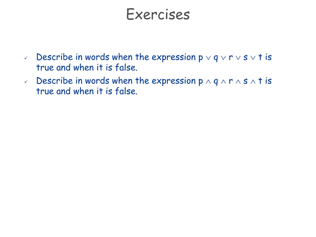exercises