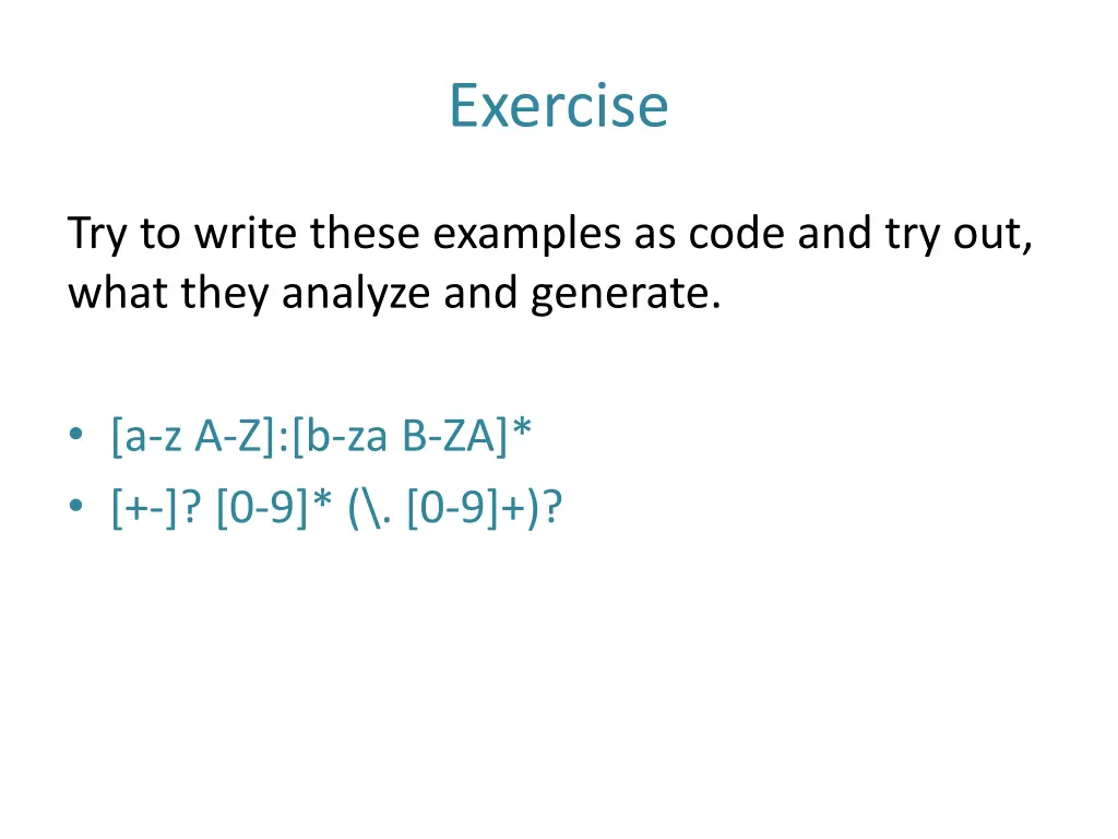 exercise 3