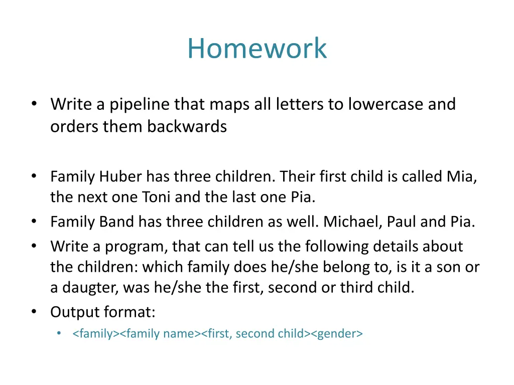 homework