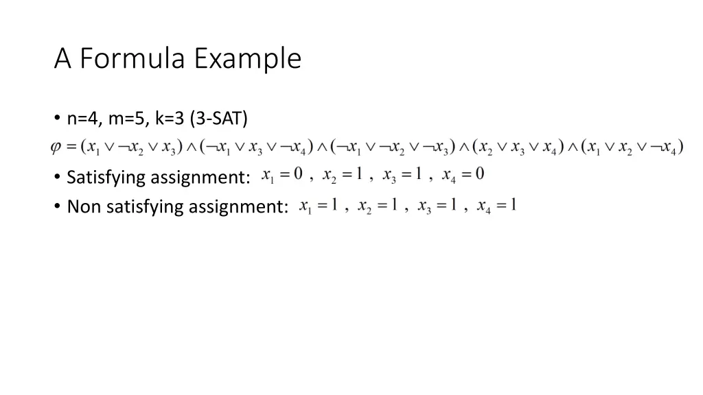 a formula example
