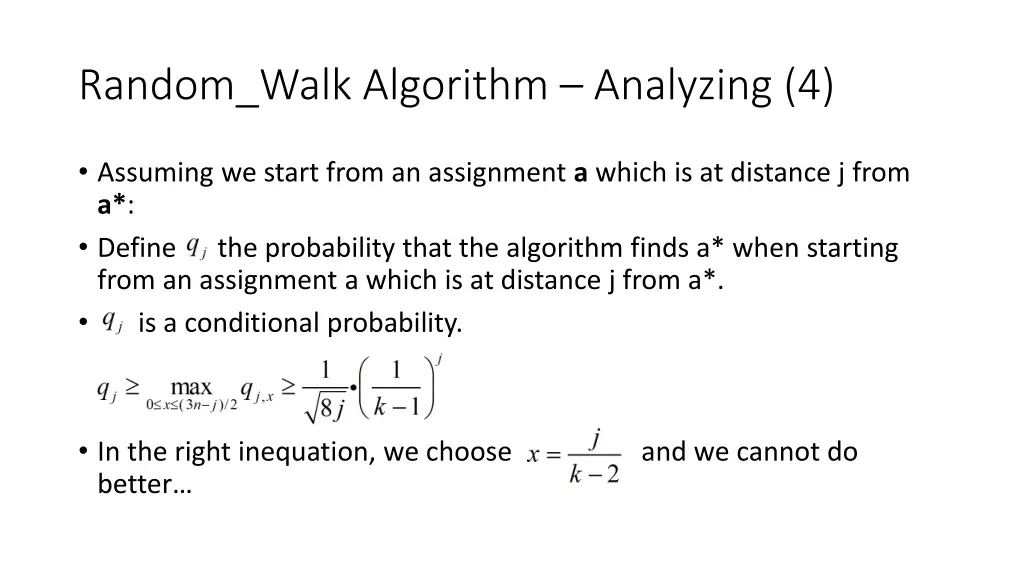 random walk algorithm analyzing 4