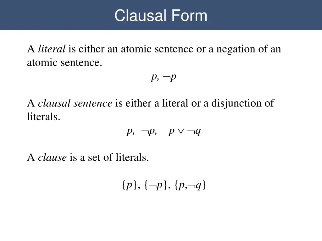 clausal form 2