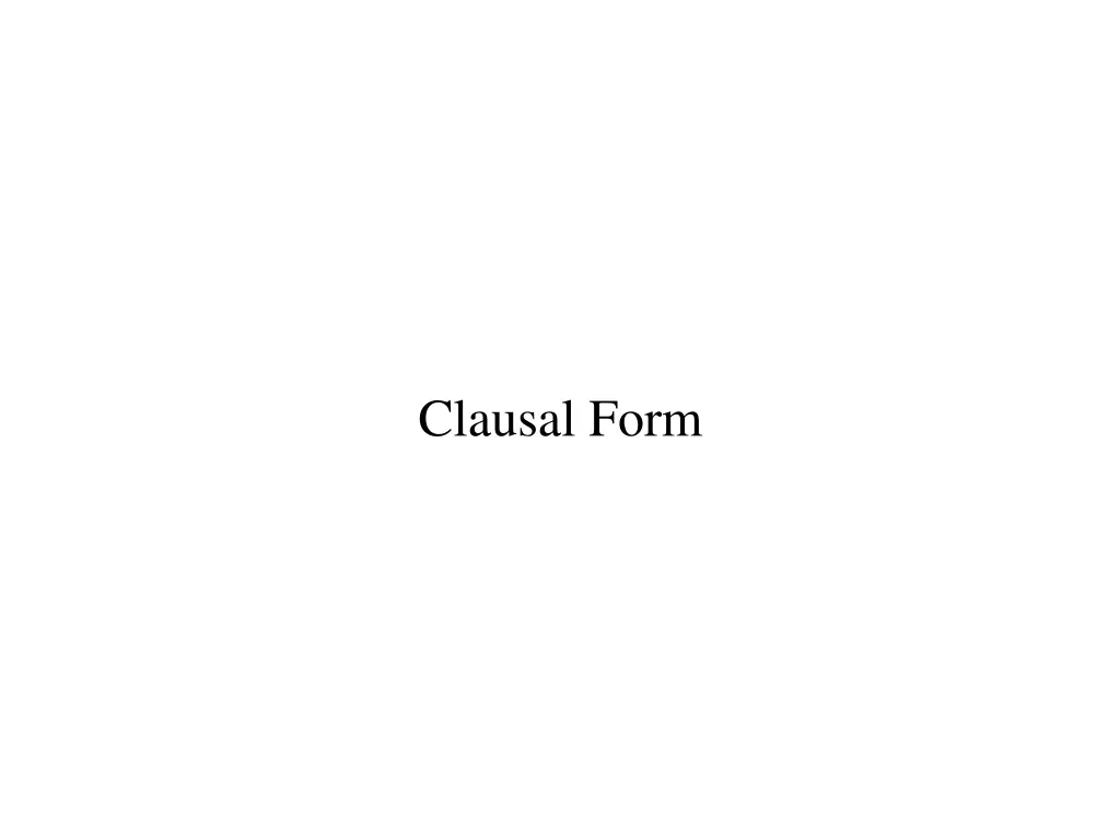 clausal form