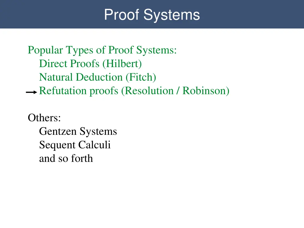 proof systems