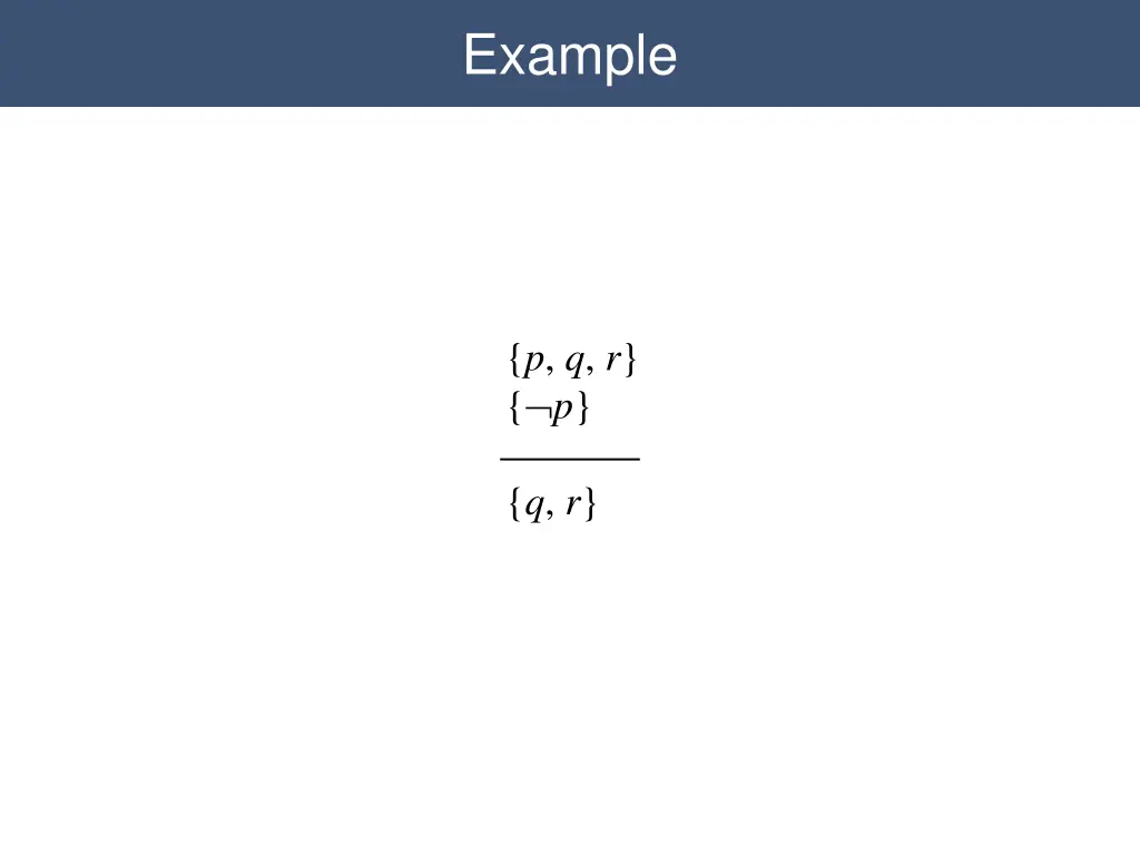 propositional resolution example 1