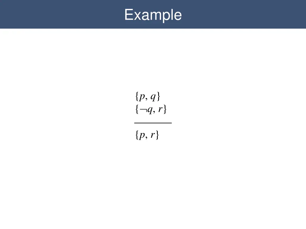 propositional resolution example