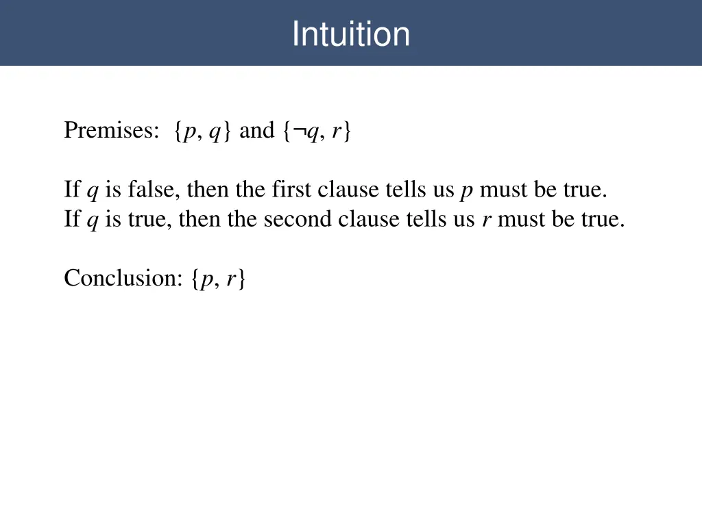 propositional resolution intuition