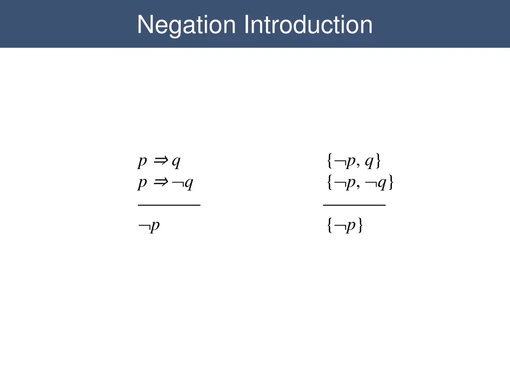 propositional resolution negation introduction