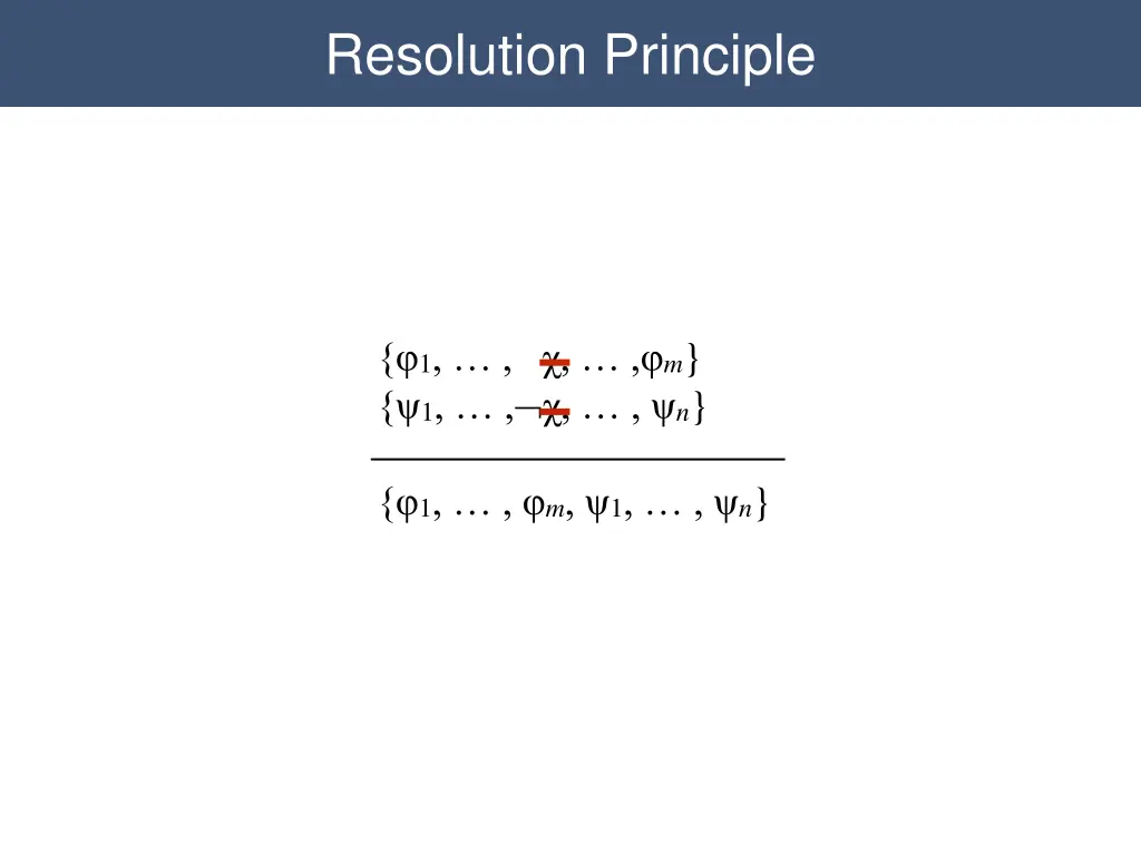 propositional resolution resolution principle