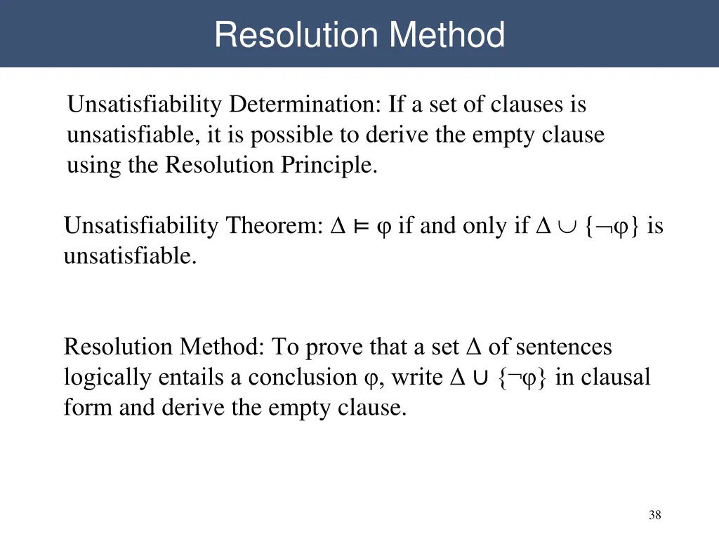 resolution method