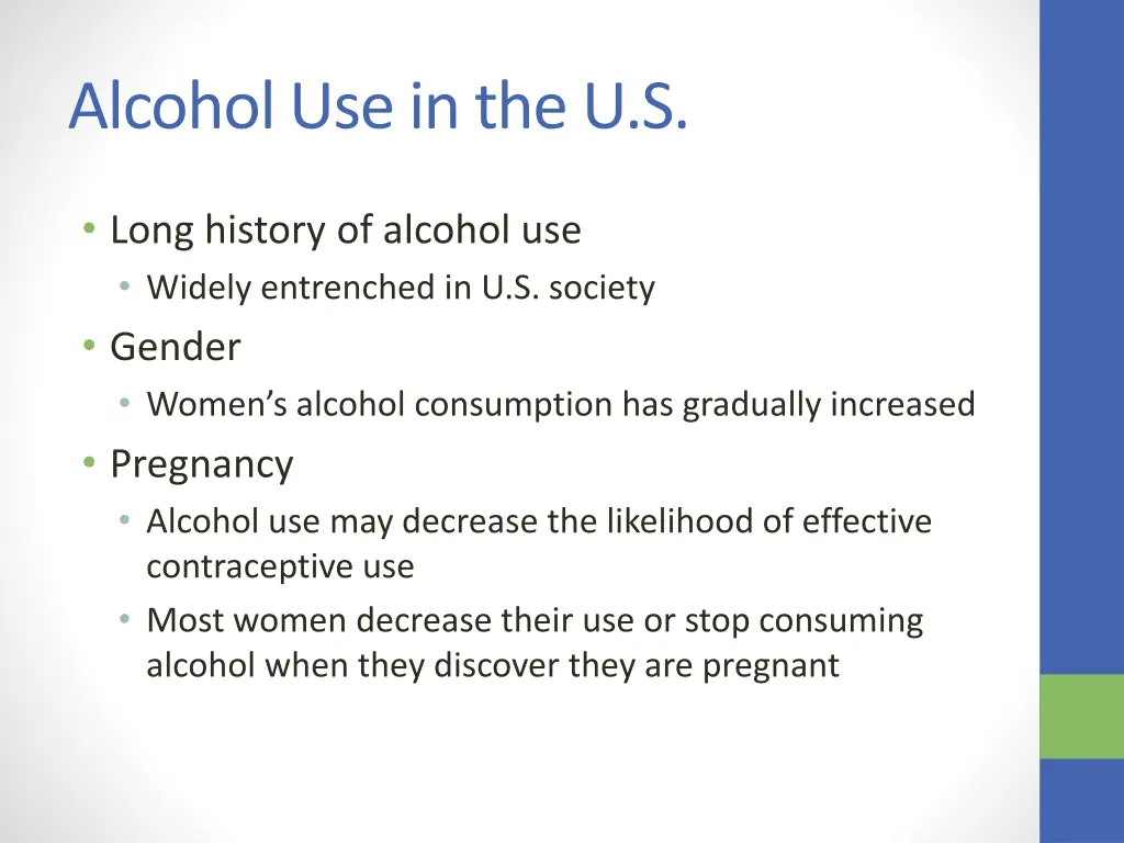 alcohol use in the u s