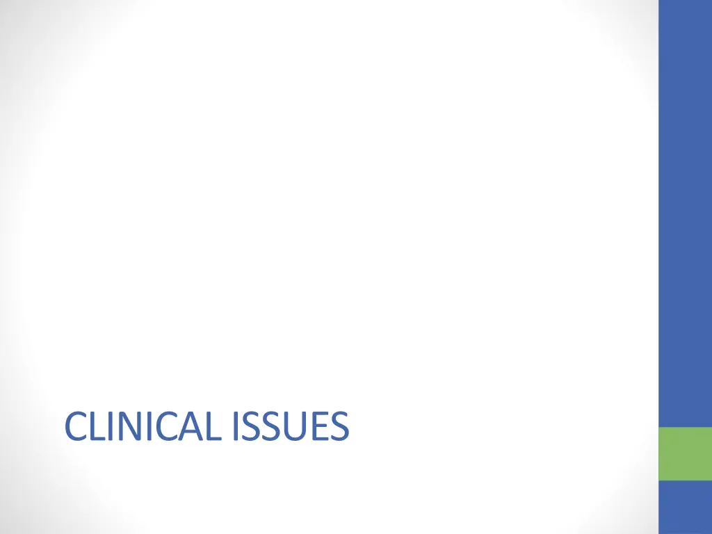 clinical issues