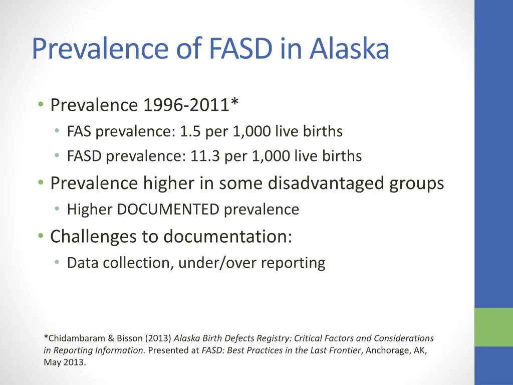 prevalence of fasd in alaska