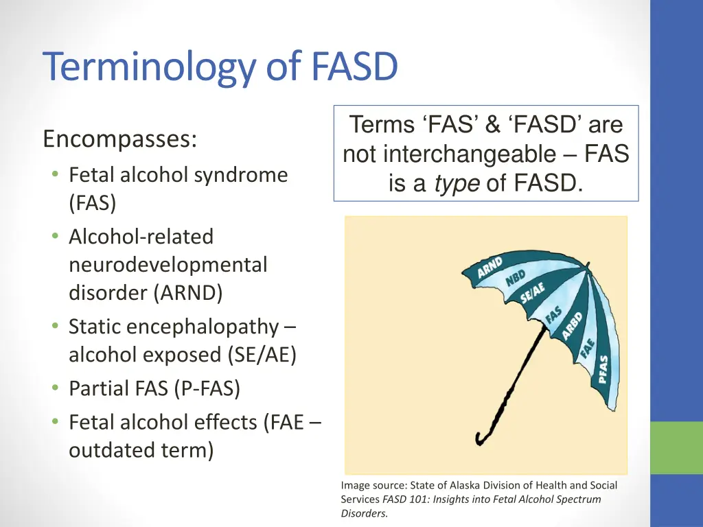 terminology of fasd 1