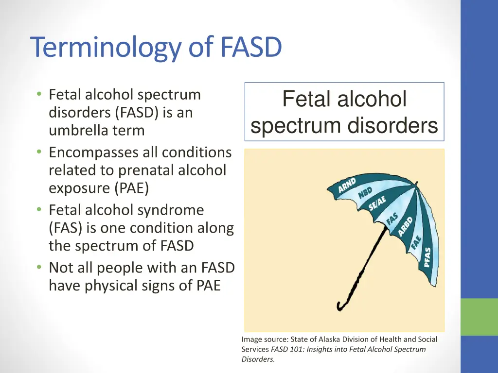 terminology of fasd