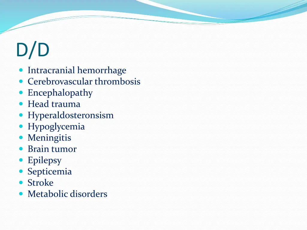 d d intracranial hemorrhage cerebrovascular