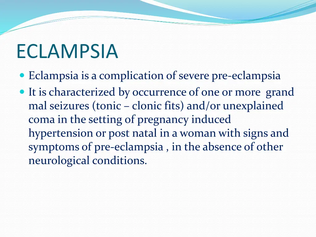 eclampsia